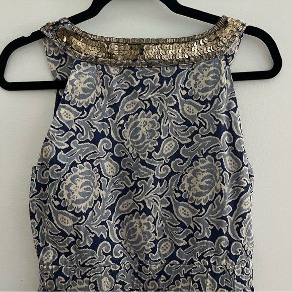 Loft Mixed Pattern Dress with Sequins Size 6P - Picture 9 of 11